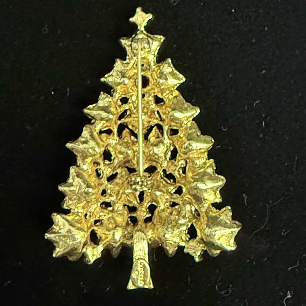 Vintage Graziano Christmas tree brooch pin - Picture 2 of 3